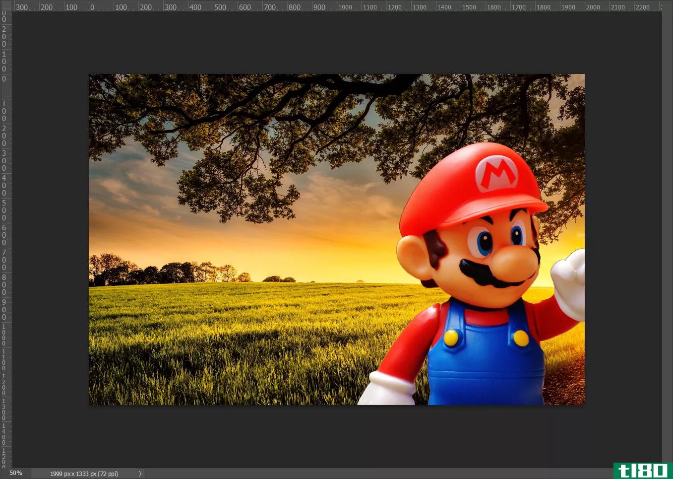 Moving image layer in Photoshop