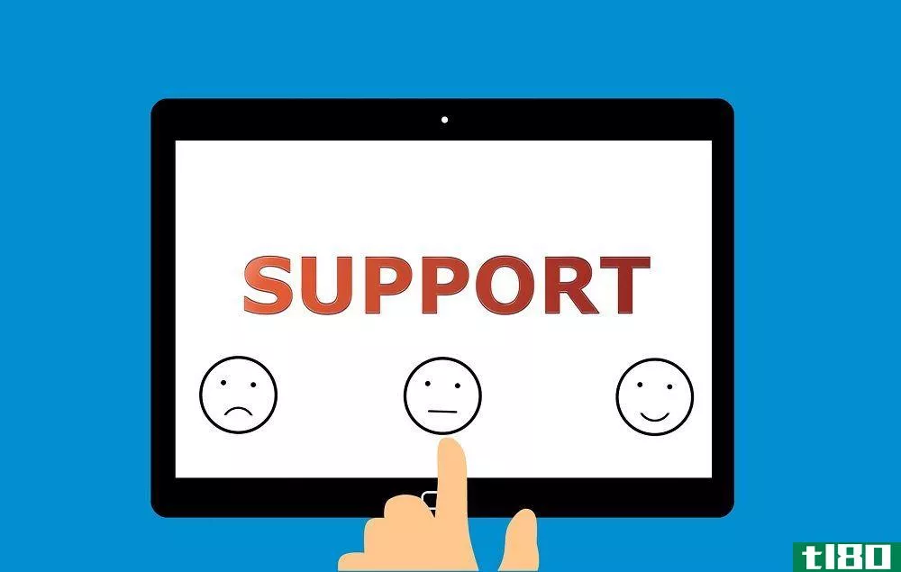 Support graphic on a tablet