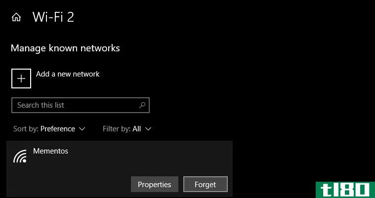 Windows 10 Forget Wi-Fi Network