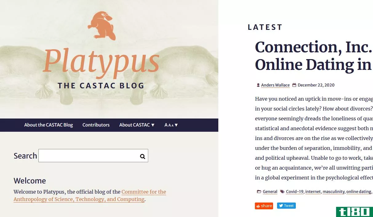 Platypus Anthropology Blog Home Page