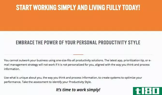 time management tools - The Productivity Style Asses**ent