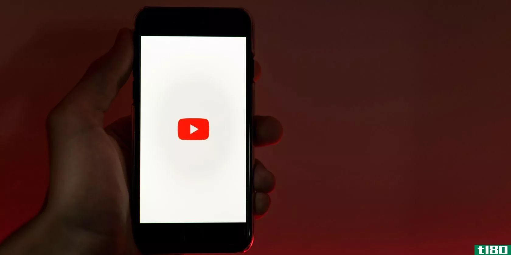 youtube logo on phone