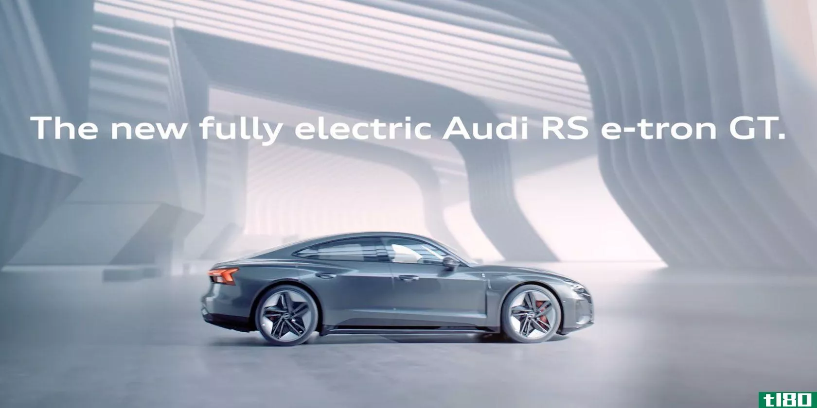 A still from Volkswagen's commercial for the Audi RS E-tron GT electric vehicle