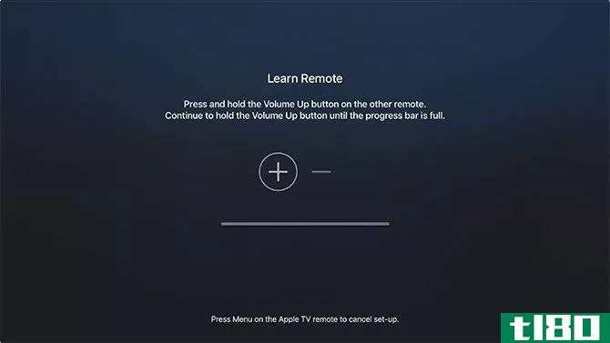 Apple TV learn new remote