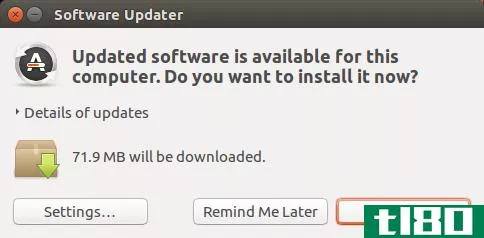 Install updates using the Software Updater in Ubuntu 16.04