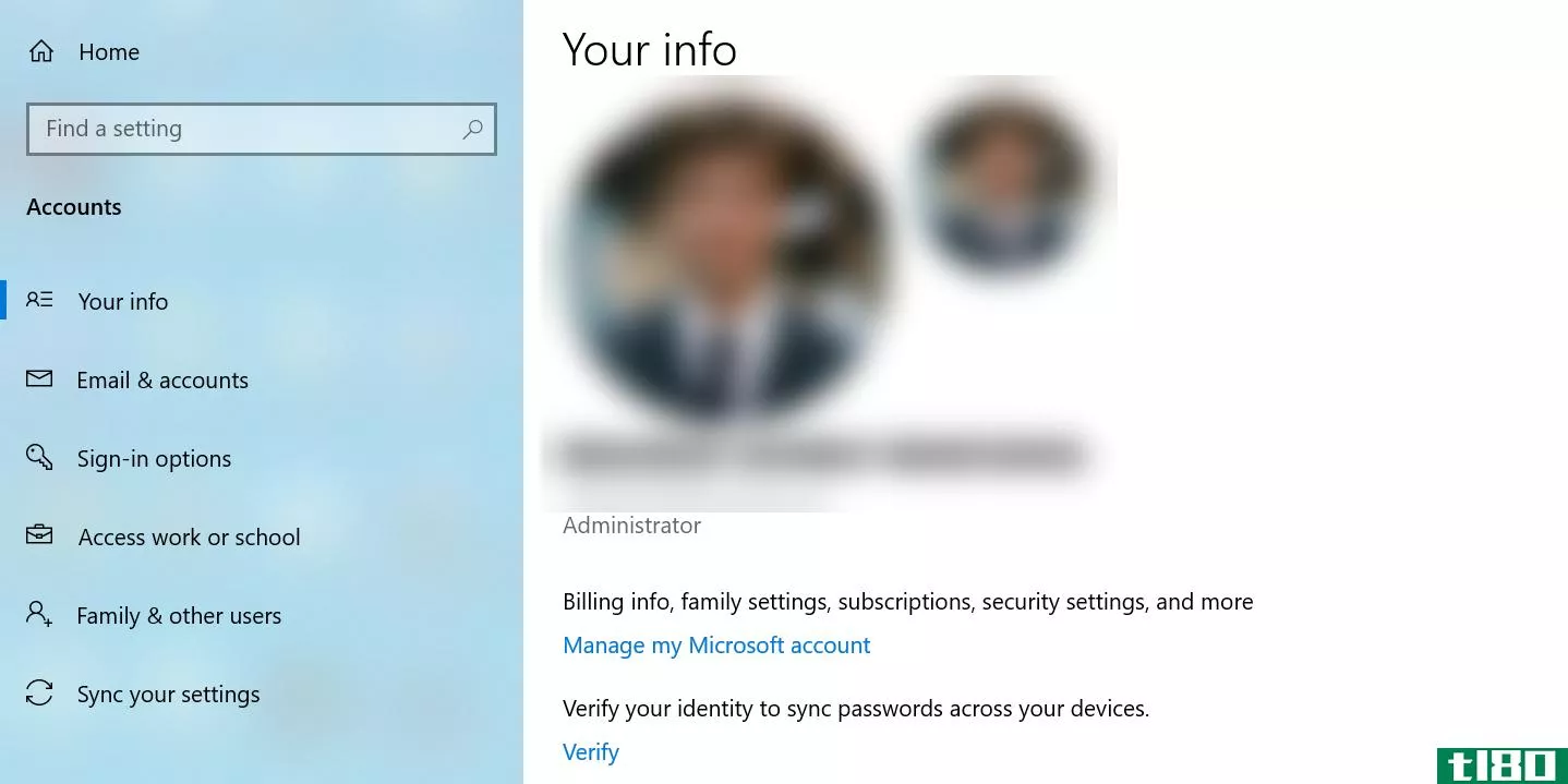 Verify the Microsoft account on the PC