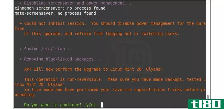 Upgrading Linux Mint 19.3 to Mint 20