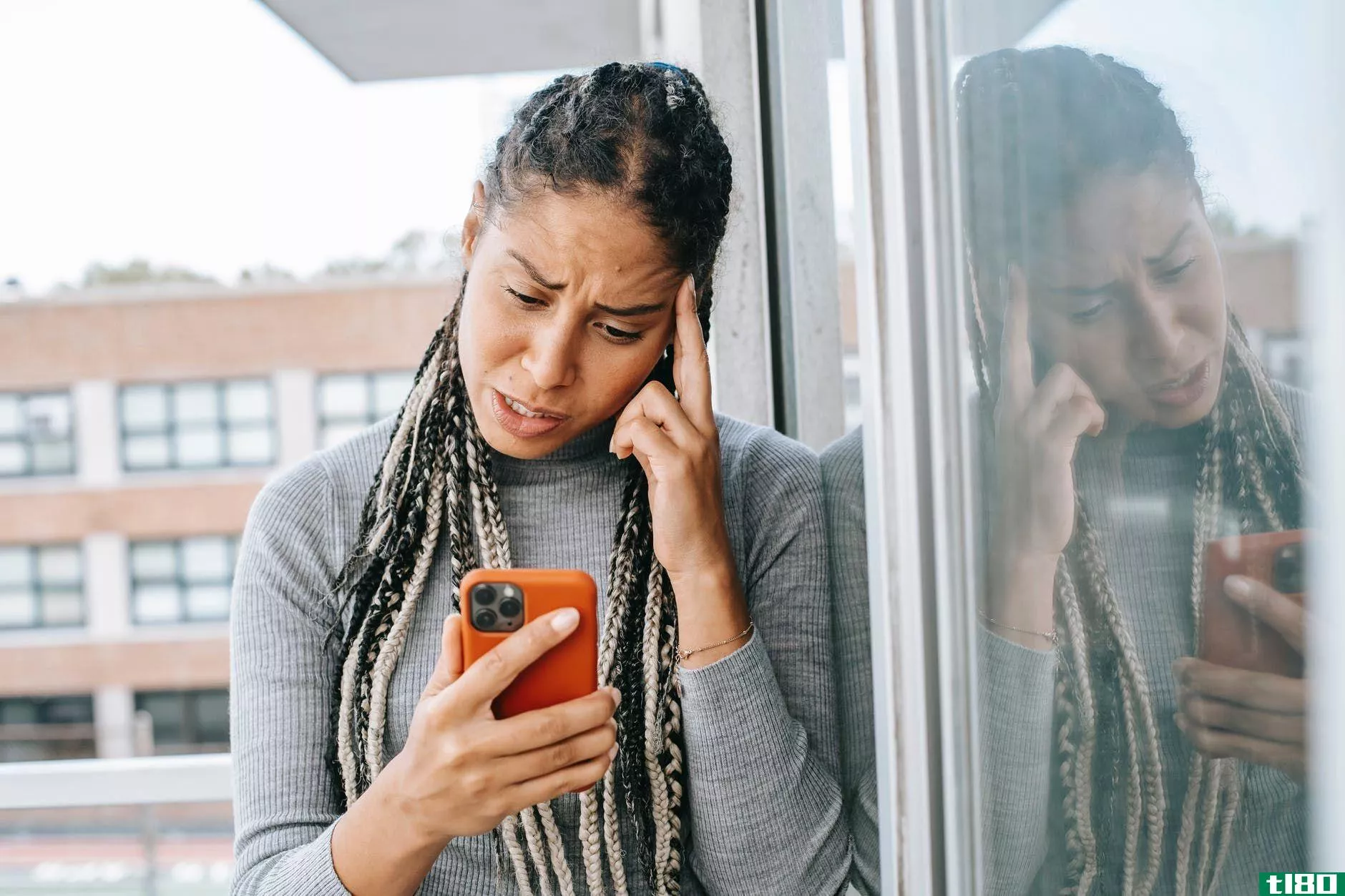 woman angry with phone