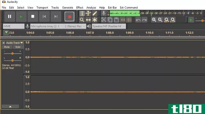 Record an external USB device in Audacity
