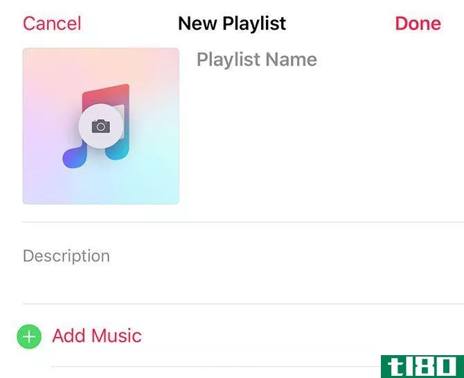 Create New Playlist Apple Music iOS