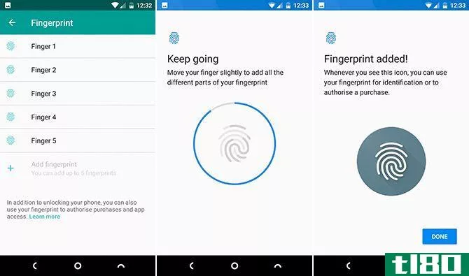 Android Fingerprint Lock Screen