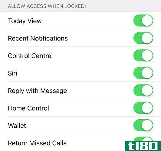 iOS Lock Screen restricti***