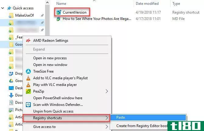Windows Registry Shortcuts