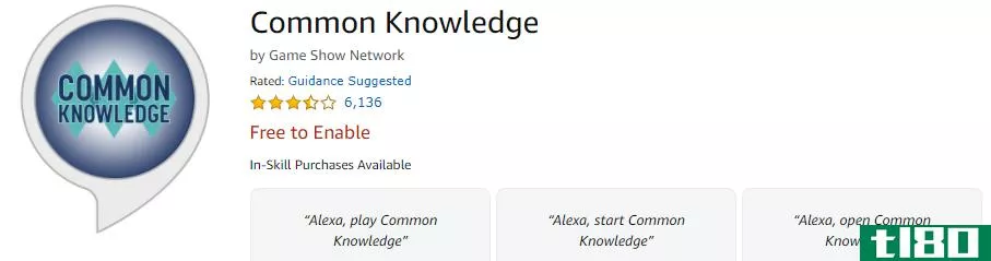 Common Knowledge skill