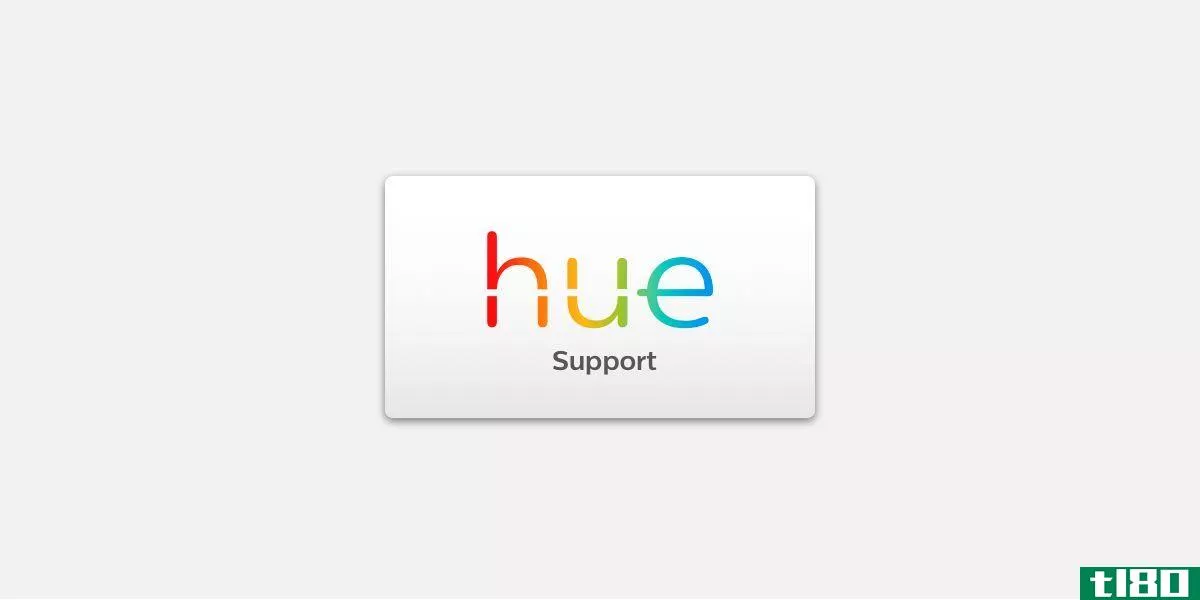 Hue Support Button On Gray Background