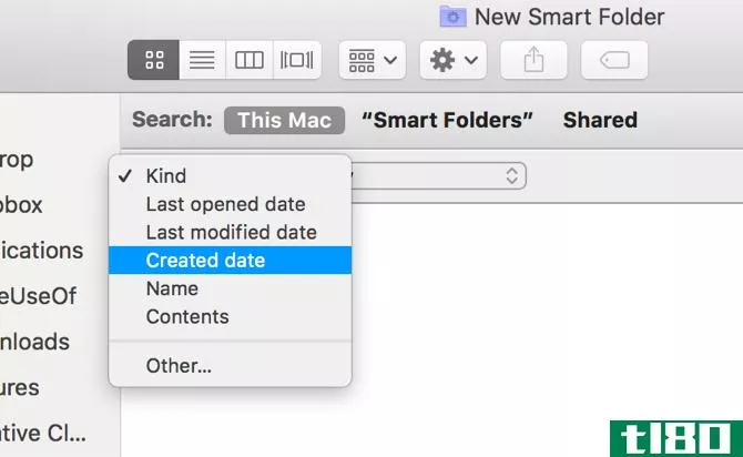 Mac Search Criteria