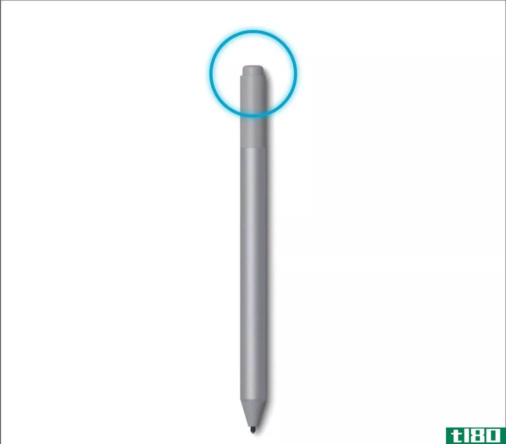 Surface Pen eraser/button highlighted