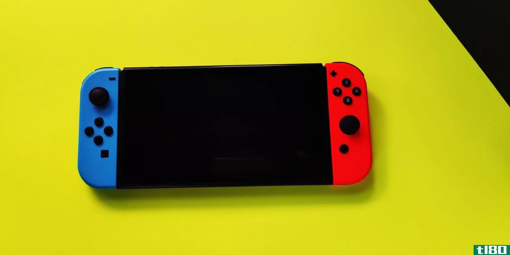Nintendo Switch c***ole with yellow background