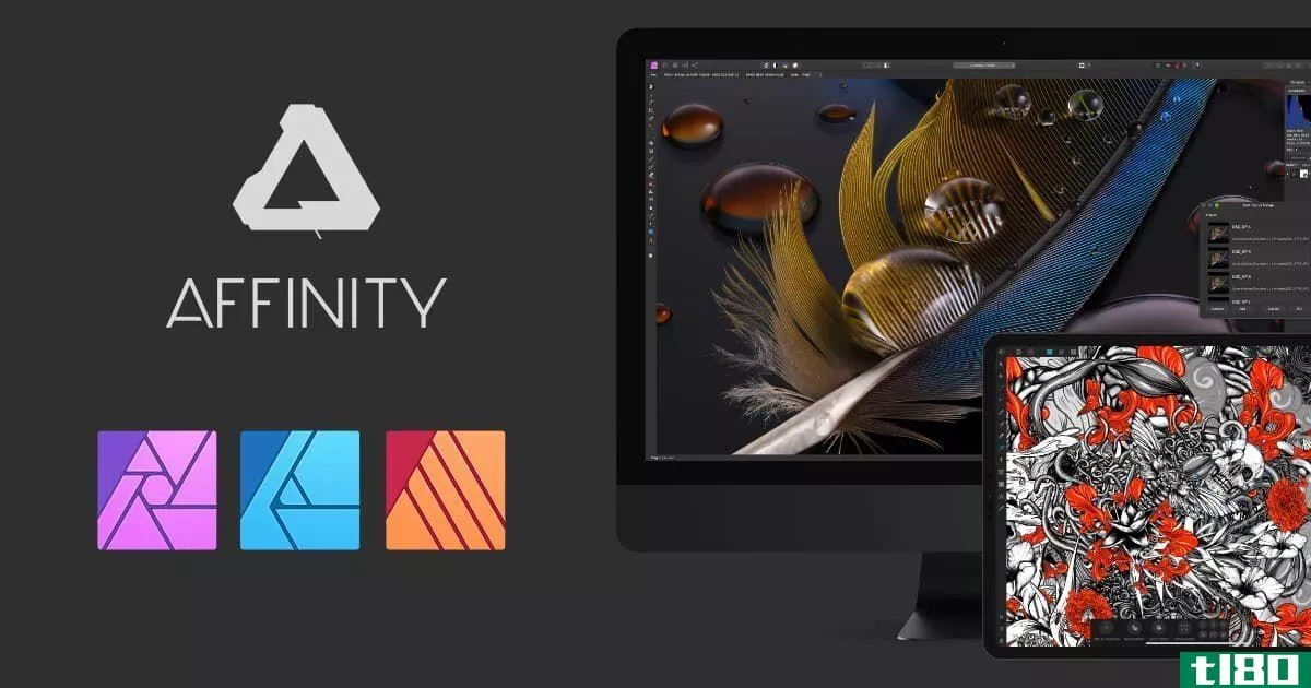 A preview of the Affinity apps from the official website