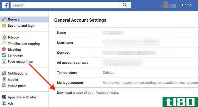 Facebook Download Data