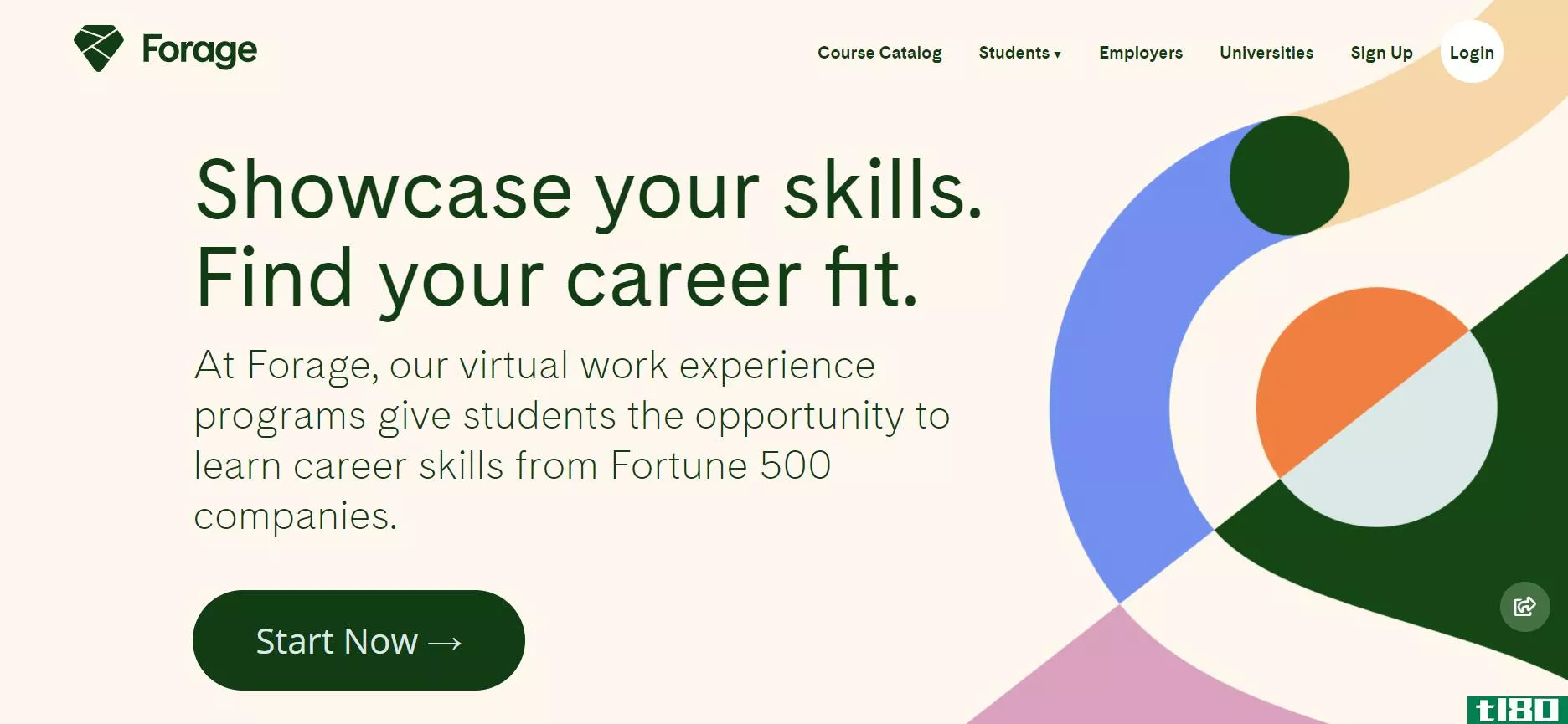 forage virtual internship homepage