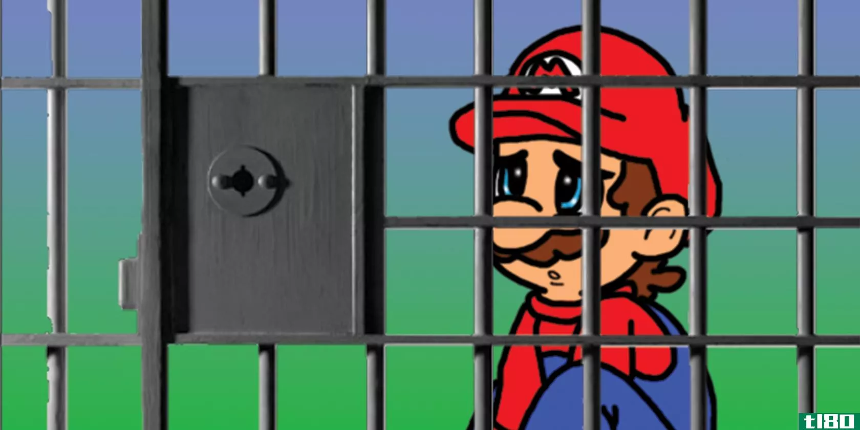 mario behind bars