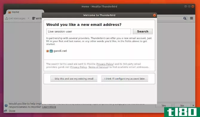 Check your emails on Linux with Mozilla Thunderbird