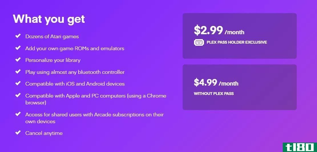 Plex offerings and prices