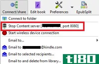 calibre library server ip
