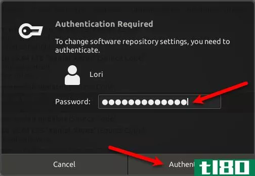 Authenticate for re-enabling third-party sources