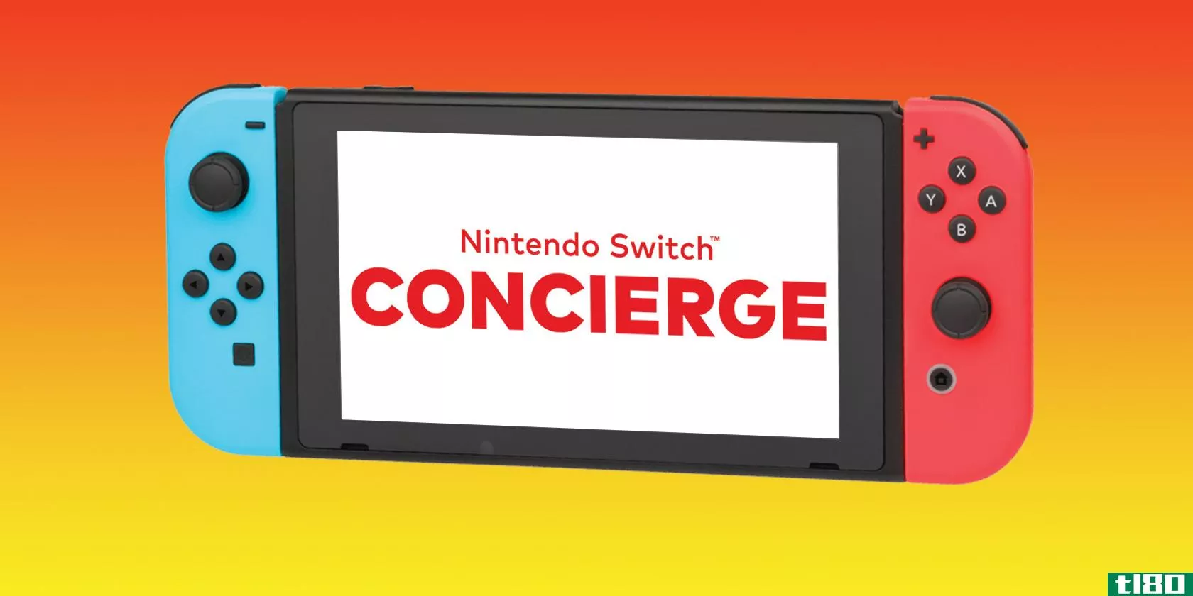 switch c***ole with concierge logo on screen