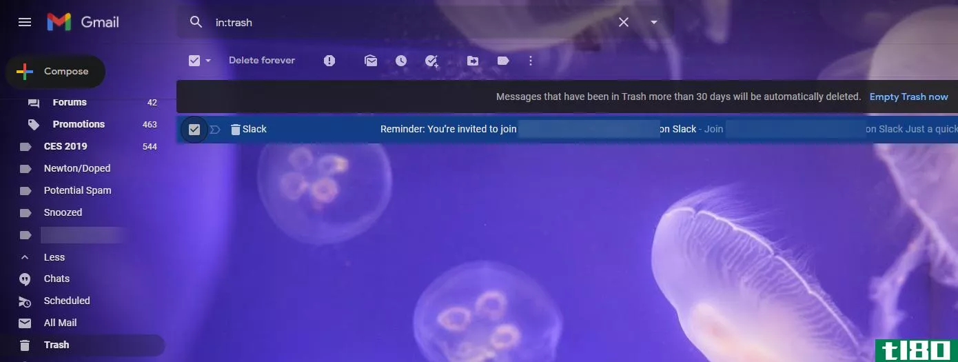 Gmail Delete Trash