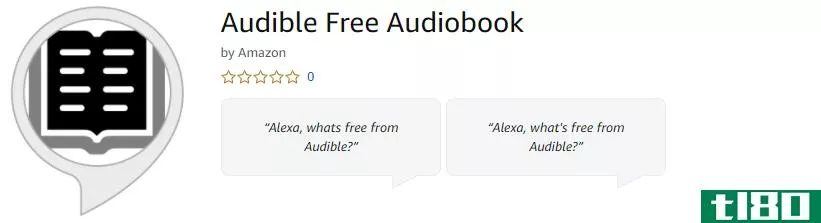 Audible Free Audiobook skill