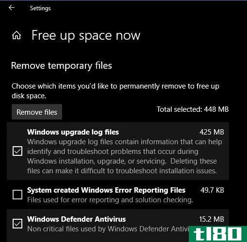 Windows 10 Free Storage April 2018 Update