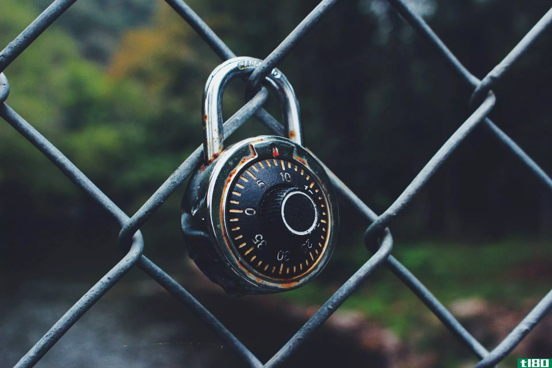 A sturdy lock on a fence