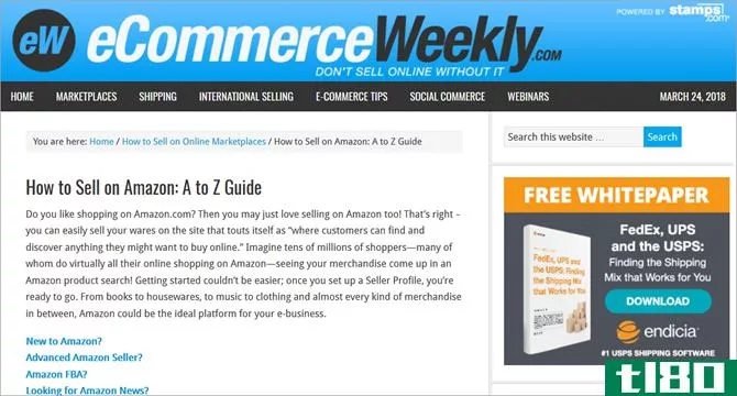 How to Sell on Amazon - eCommerceWeekly