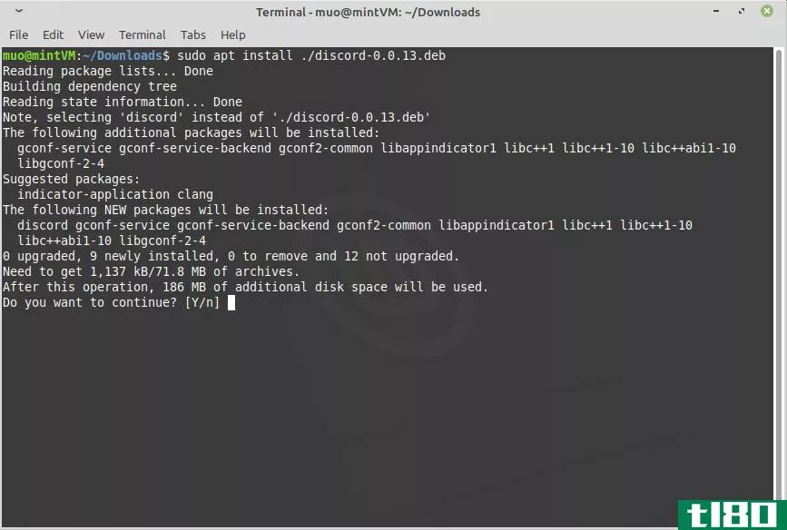 Installing Discord Deb File with Apt