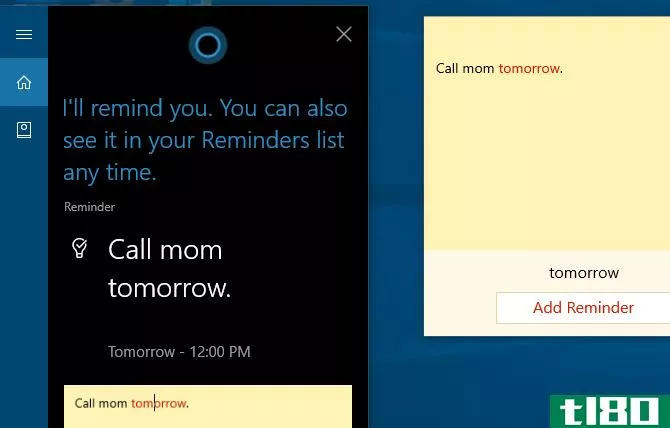 Cortana Reminder