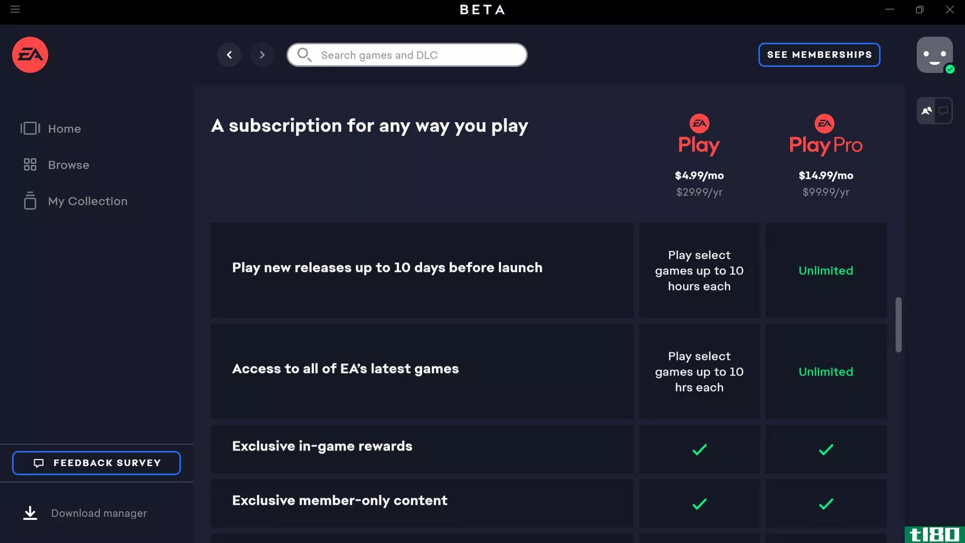EA Play Subscription