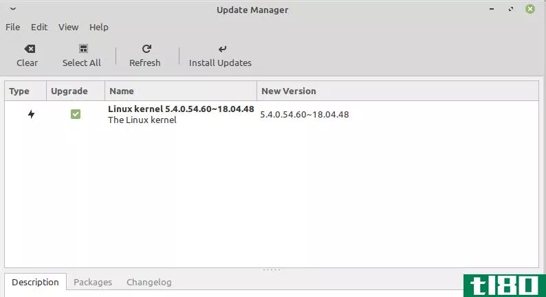 Update Manager in Linux Mint 19.3