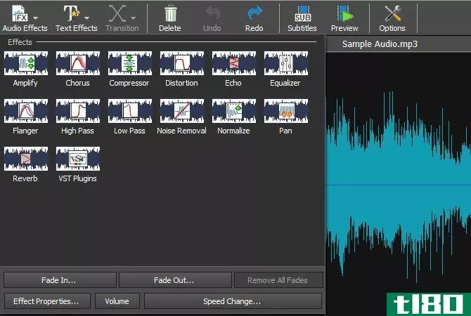 VideoPad Audio Effects