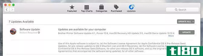 look for Mac App Store Updates when mac running slow