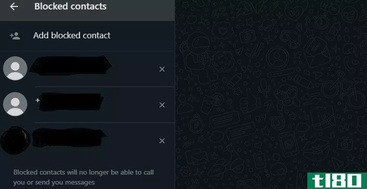 Select Add block contact to block someone