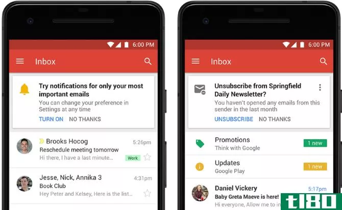Gmail notificati*** and unsubscribe mobile