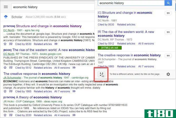 chrome homework extensi*** - google scholar button