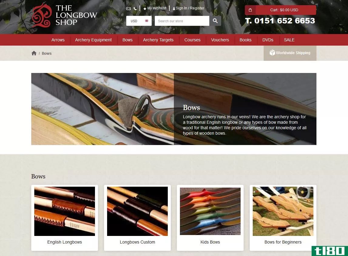 The Longbow Shop Online Store