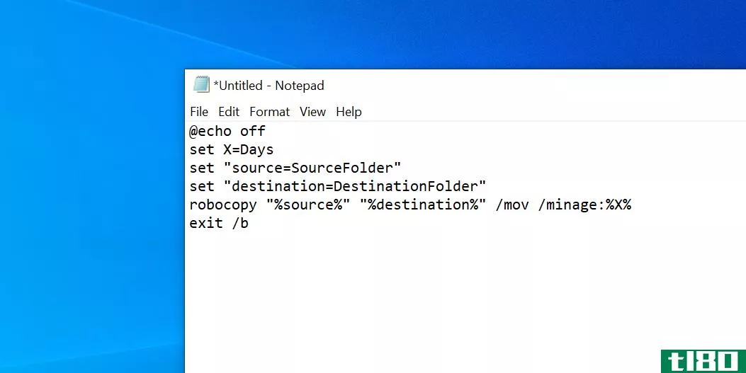 Batch script to move files for Windows