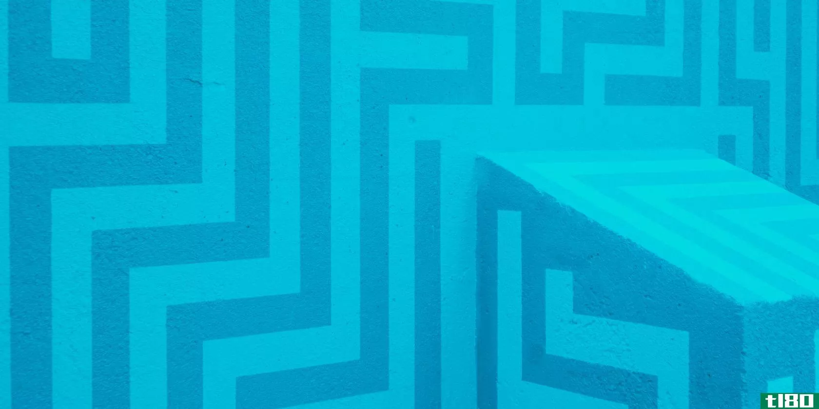 a blue colored maze