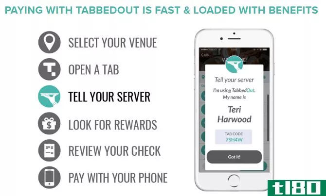 TabbedOut - mobile payment apps android