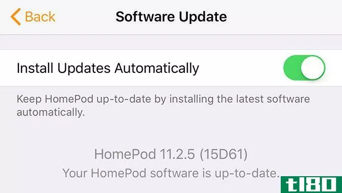 HomePod Software Update